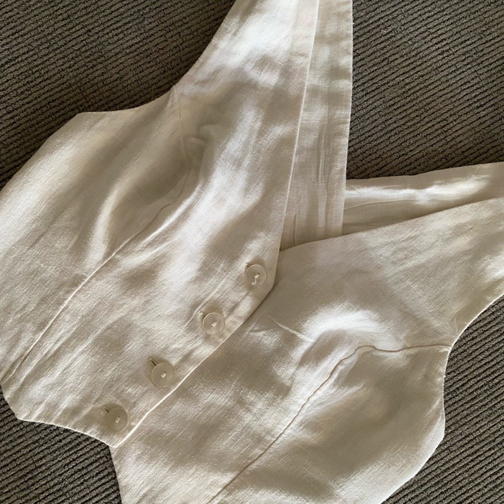 Cream vest top